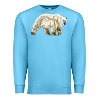 Ocean Blue Polar Bear Premium Sweatshirt - LillyAllenDesigns