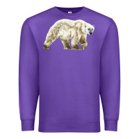 Purple Polar Bear Premium Sweatshirt - LillyAllenDesigns