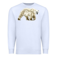 White Polar Bear Premium Sweatshirt - LillyAllenDesigns
