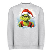 Heather Grey Grinch Heavyweight Sweatshirt - Unal Design
