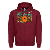 Burgundy trap shooting mom Zipper Hoodie - AdoDesignShop