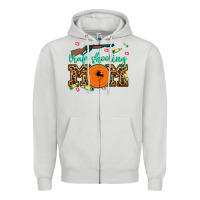Dove Grey trap shooting mom Zipper Hoodie - AdoDesignShop