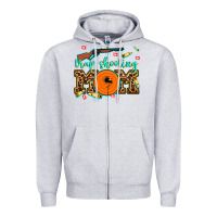 Heather Grey trap shooting mom Zipper Hoodie - AdoDesignShop