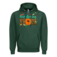 Sports Green trap shooting mom Zipper Hoodie - AdoDesignShop