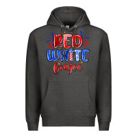 Red White Boujee Premium Hoodie | Teevron