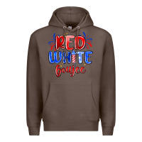 Coffee red white boujee Premium Hoodie - MaliasSmallBusiness