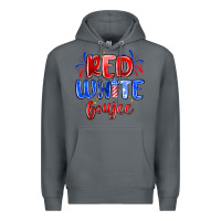 Rock red white boujee Premium Hoodie - MaliasSmallBusiness