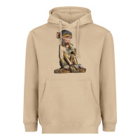 Mushroom Baby Baboon Illustrations Heavyweight Hoodie - LillyAllenDesigns