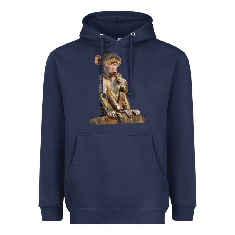 Baby Baboon Illustrations Heavyweight Hoodie by LillyAllenDesigns | Teevron