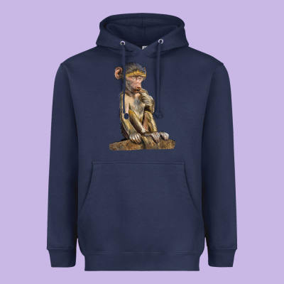 Baby Baboon Illustrations Heavyweight Hoodie Designed By Lillyallendesigns