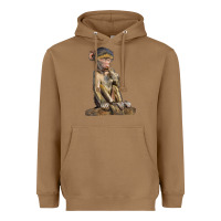 Toasted Coconut Baby Baboon Illustrations Heavyweight Hoodie - LillyAllenDesigns