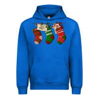 Cobalt Christmas Socks With Santa Letter Urban Hoodie - LillyAllenDesigns