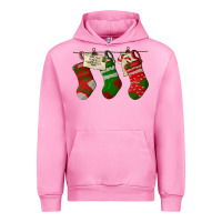 Fuchsia Pink Christmas Socks With Santa Letter Urban Hoodie - LillyAllenDesigns