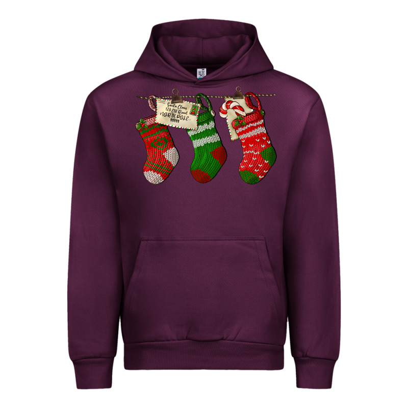 Christmas Socks With Santa Letter Urban Hoodie by LillyAllenDesigns | Teevron