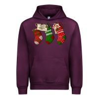 Mauve Wine Christmas Socks With Santa Letter Urban Hoodie - LillyAllenDesigns