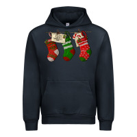 Navy Christmas Socks With Santa Letter Urban Hoodie - LillyAllenDesigns