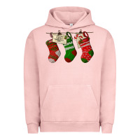 Pigment Salmon Christmas Socks With Santa Letter Urban Hoodie - LillyAllenDesigns
