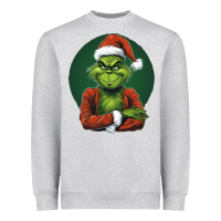 Heather Grey Grinch Heavyweight Sweatshirt - Unal Design