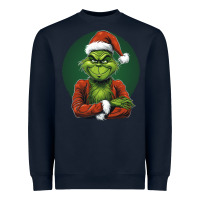 Navy Grinch Heavyweight Sweatshirt - Unal Design