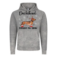 Cloud Rock dachshund through the snow Vintage Hoodie - MaliasSmallBusiness