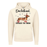 Vintage Artic dachshund through the snow Vintage Hoodie - MaliasSmallBusiness