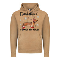 Vintage Camel dachshund through the snow Vintage Hoodie - MaliasSmallBusiness