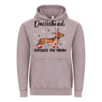 Vintage Zinc dachshund through the snow Vintage Hoodie - MaliasSmallBusiness