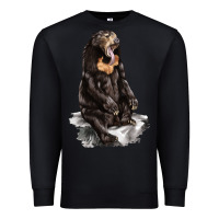 Black Malayan Sun Bear Premium Sweatshirt - LillyAllenDesigns