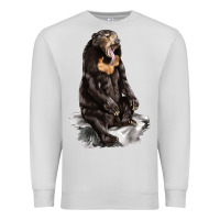 Dove Grey Malayan Sun Bear Premium Sweatshirt - LillyAllenDesigns