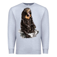 Heather Grey Malayan Sun Bear Premium Sweatshirt - LillyAllenDesigns
