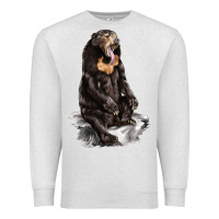 Oatmeal Heather Malayan Sun Bear Premium Sweatshirt - LillyAllenDesigns
