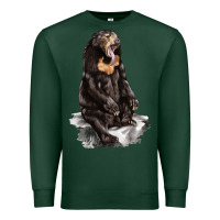 Sports Green Malayan Sun Bear Premium Sweatshirt - LillyAllenDesigns