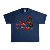Navy my valentine has paws Urban Heavy Tee - RanaPortraitStore