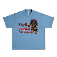 Pebble Blue my valentine has paws Urban Heavy Tee - RanaPortraitStore