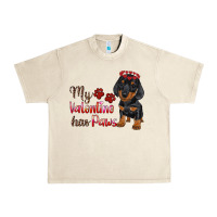 Sandshell my valentine has paws Urban Heavy Tee - RanaPortraitStore