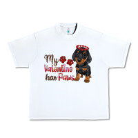 White my valentine has paws Urban Heavy Tee - RanaPortraitStore