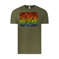 Vintage Olive pride leopard background lgbt Vintage Tee - texasbilliewilder