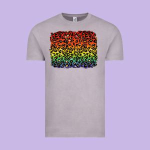 Pride Leopard Background Lgbt Vintage Tee Designed By Texasbilliewilder