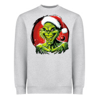 Heather Grey Grinch Heavyweight Sweatshirt - Unal Design