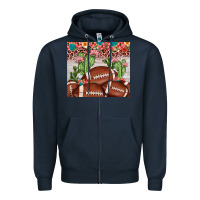 Navy football leopard cactus Zipper Hoodie - JahusDesignShop