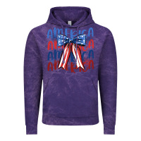 Cloud Purple america ribbon Vintage Hoodie - JahusDesignShop