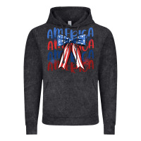 Vintage Black america ribbon Vintage Hoodie - JahusDesignShop