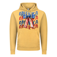 Vintage Mustard america ribbon Vintage Hoodie - JahusDesignShop