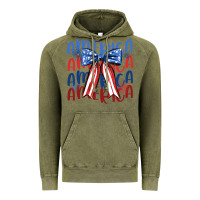 America Ribbon Vintage Hoodie | Teevron