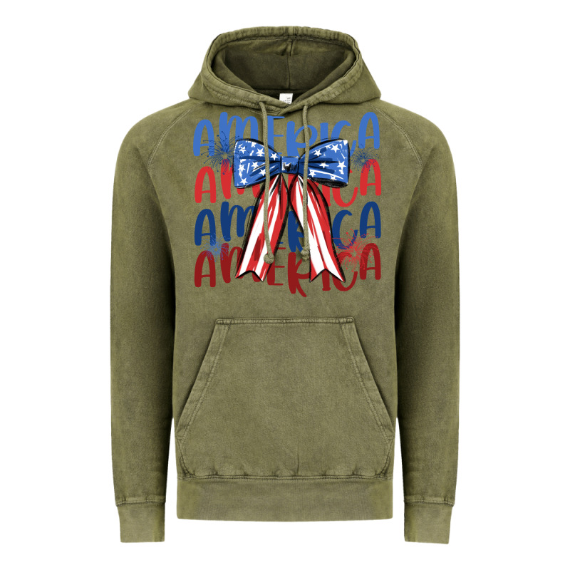 America Ribbon Vintage Hoodie by JahusDesignShop | Teevron