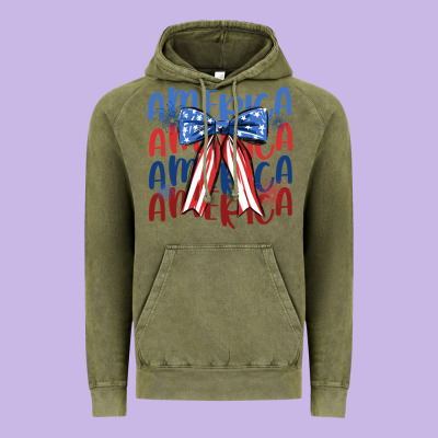America Ribbon Vintage Hoodie Designed By Jahusdesignshop