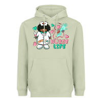 Matcha nurse life afro american nurse Heavyweight Hoodie - BarkalooDesign