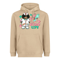 Mushroom nurse life afro american nurse Heavyweight Hoodie - BarkalooDesign