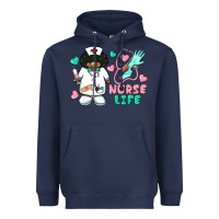Navy nurse life afro american nurse Heavyweight Hoodie - BarkalooDesign