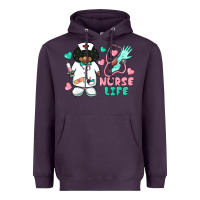 Plum nurse life afro american nurse Heavyweight Hoodie - BarkalooDesign